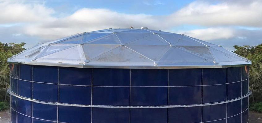 Aluminum Geodesic Domes Roof for Storage Tanks